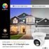 Marquis 8MP 24/7 Full-Color HD CCTV Security Camera - Outdoor Turret Dome with Sony-Starvis, Waterproof Analog