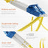 BEYONDTECH LC to LC Fiber Patch Cable, Single Mode Duplex, 2m (6.56ft), 9/125um