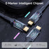 KMMXXCPM 10ft/3 4/3,usb4 40gbps 240W charging,8K/4K long usb c to usb c cable M Compatible With Thunderbolt cable