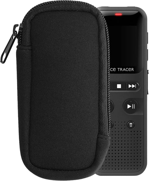 kwmobile Neoprene Voice Recorder Case Compatible with Universal Voice Recorder - Inside Size