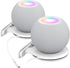 AHASTYLE iHomePod Mini Wall Mount Holder, ABS Stand with Built-in Cord Management (White-2pcs)