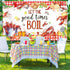Joliaco (6x3.6ft) Crawfish Boil Birthday Banner Let The Good Times Boil Photography Background Red Seafood Boil Lobster