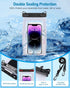 Large Waterproof Phone Pouch, Universal Phone Waterproof Case for iPhone 15 14 13 12 Pro Max Galaxy S22 S21 IPX8 Water