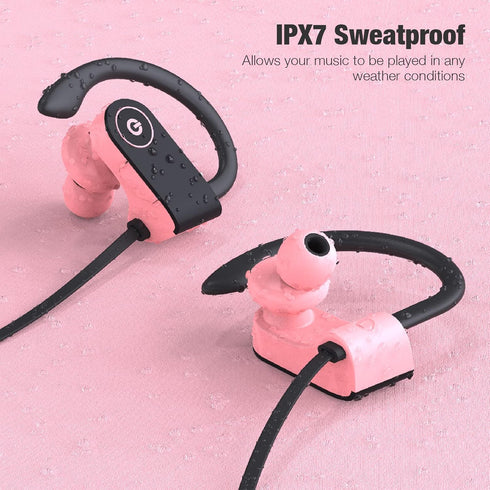 Boean Bluetooth Headphones for Women, Bluetooth 5.3 Running Headphones, IPX7 Waterproof with 15 Hrs Playtime