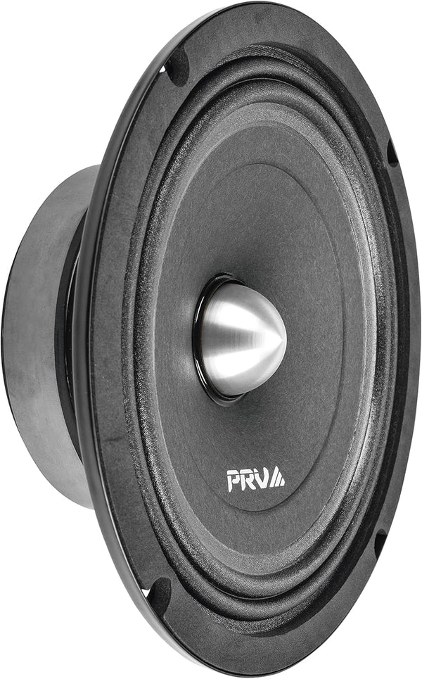 PRV AUDIO 8MR400B-4 8 Inch Slim Shallow Midrange Buller Speaker, 4 Ohm, 400 Watts Program Power, 200 Watts RMS, Compact