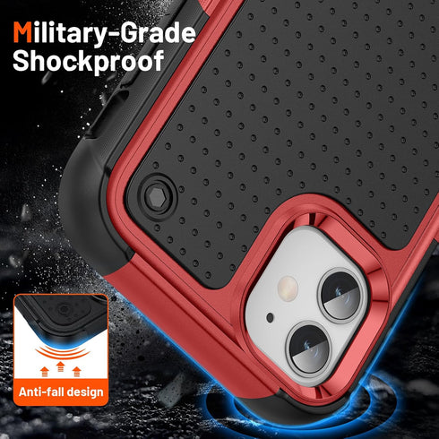 Jeylly 11 6.1 inch, 11 6.1 inch, for iPhone Case Heavy Duty Protection Shockproof Dual Layer Hard PC+Soft TPU Bumper