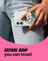 On The Grip (Albo OnTheGrip Compatible with Magsafe Magnetic Cute Acrylic Tropical Leaf Design Collapsible Mobile Phone