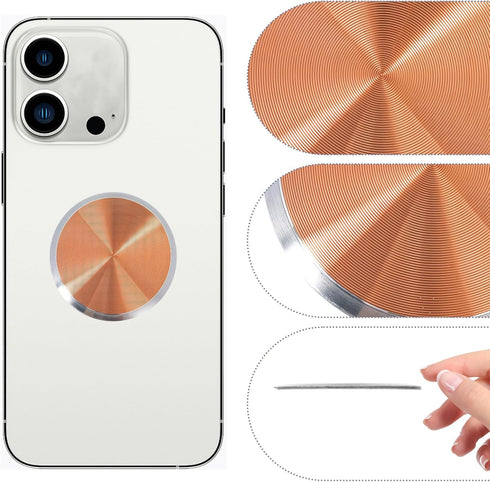 LXUEJIE 4 Set, Phone(4 Pcs Mount Metal Plates for Magnetic Phone Holder, Metal Plates Replacement Replacement Circular