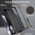 BaHaHoues Shockproof Case for Samsung Galaxy S24 Ultra, Black, with Built-in Kickstand Military Grade Protection