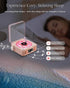FAITIO Waves Vinyl Bluetooth Speaker Pink,Mini Record Player Style Speakers with Ocean Sound White Noise, Retro