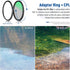 NEEWER 55mm 4-in-1 Magnetic Lens Filter Kit, ND1000+MCUV+CPL+Adapter Ring, Waterproof HD Optical Glass