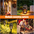 Ailanxin Speaker,Ipx5 5.0 Outdoor Bluetooth Speakers, Wireless Speaker with LED Flame Waterproof Design, Bluetooth LED