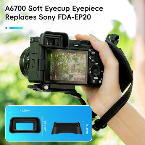 A6700 A6700 FDA-EP20 A6700 Eyecup Eyepiece, Soft Silicon Extended Camera Eye Cup Viewfinder Special Designed for Sony