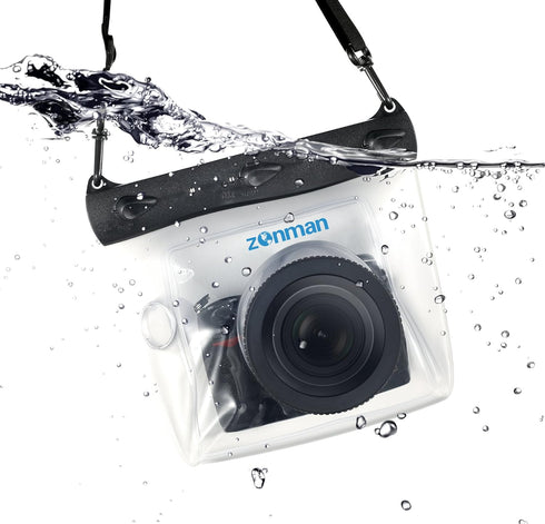 Zonman DSLR Camera Universal Waterproof Underwater Housing Case for Canon Nikon Sony Pentax Cameras