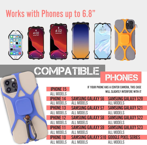 Pulpo Leash Safety Phone Leash, Anti-Drop Smartphone Harness, Anti-Theft Cell Phone Tether with Retractable Fiber Cord