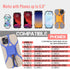 Pulpo Leash Safety Phone Leash, Anti-Drop Smartphone Harness, Anti-Theft Cell Phone Tether with Retractable Fiber Cord