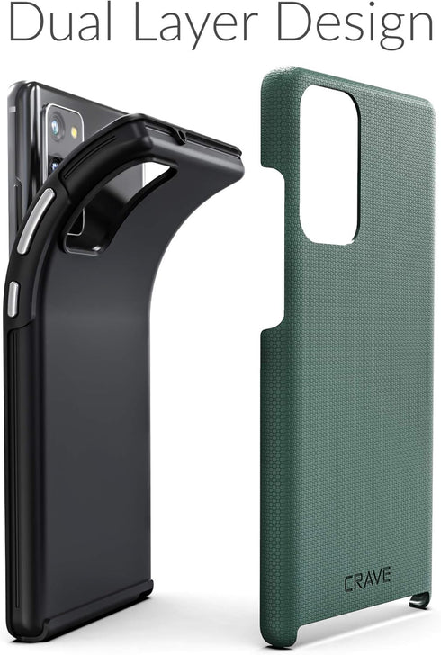 Crave Dual Guard Protection Case for Samsung Galaxy Note 20 - Forest Green