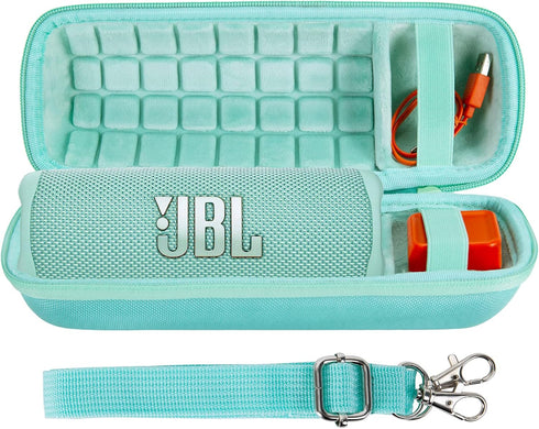 co2CREA Hard Travel Case for JBL Flip 6 FLIP 5 Waterproof Portable Bluetooth Speaker, Teal Case