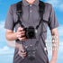 USA GEAR DSLR Camera Strap Chest Harness with Quick Release Buckles, Compatible with Canon & Nikon