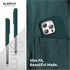 SURPHY iPhone 15 Pro Leather Case, Forest Green, with Screen Protector, MagSafe Compatible, Faux Leather, 6.1" 2023.