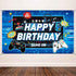 Video Game Backdrop Party Banner, Gaming Theme Birthday Photography Background, Props for Game Fans Kids Decorations