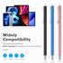 Granarbol Precise Long Stylus Pen for Touch Screens, 3 Extra Replaceable Fiber Tips Capacitive Stylus for iPad, iPhone,