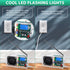 IS 76-108MHz ICSTATION FM Radio Soldering Kit, DIY Radio Kit with LED Flashing Lights FM LCD Dplay FM Radio Kit