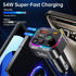 Syncwire Bluetooth 5.4 FM Transmitter Car Adapter, 54W (PD 36W & 18W), Wireless Radio Receiver, Hands-Free Calling, LED