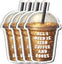 KIMAMZ Pack 4PCS All I Need is Iced Coffee and Books Stickers Reading