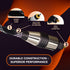 SatelliteSale Digital Toslink SPDIF Audio Optical Fiber Cable, Universal Wire, 15 feet, Nylon Black/Silver Cord