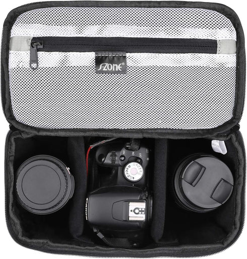 S-ZONE Compact Padded Camera Bag for DSLR & SLR - Versatile Protection for Sony, Canon, Nikon
