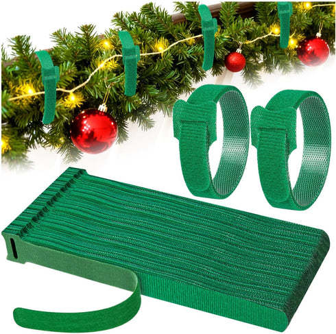 LSLYHTC 200Pcs Reusable Cable Ties 12 Inch - Adjustable Cord Organizer Hook and