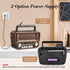 Gelielim Portable Radio AM FM, Retro Bluetooth 5.3 Speaker, Shortwave Radio, Battery Powered Radio, Support TF