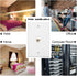 Weewooday 4 Pack Ethernet Wall Plate - RJ45 Cat6 Female to Female Jack Inline Coupler Plates (White)