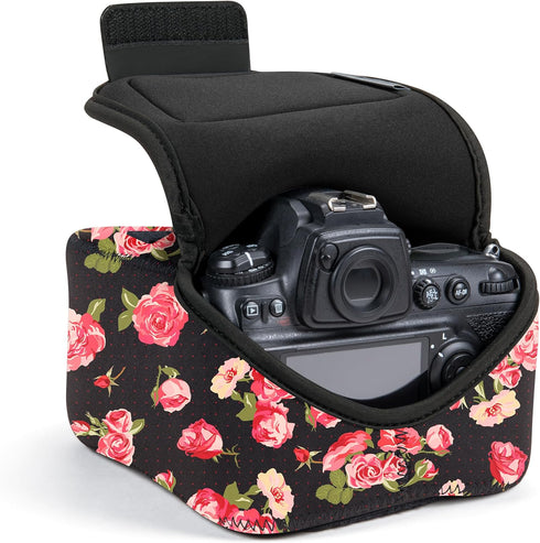 USA Gear Camera Sleeve (Large) for Mid-Size SLRs Compatible with Sony A7