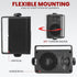 Pyle Indoor Outdoor Speakers Pair, 200 Watt Dual Waterproof 3.5” 2-Way Speaker System for Home, Boat, Marine