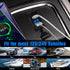 USB Rocker Switch Outlet, Linkstyle QC 3.0 USB-A Port with Blue LED Display, Waterproof 12V 24V Rocker Switch