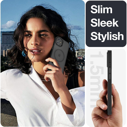 Strong Magnetic Shockproof Case for iPhone 11, Compatible with MagSafe, 13FT Drop Resistant with Translucent Matte Skin