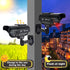 F FINDERS&CO Solar Powered Fake Security Camera, Bullet Dummy Surveillance System with Flashing Lights