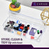 Set of 3 Cable Organizer Box with Labels, Stackable Cord Organizer Box with Lids for Desk, Charger Box Organizer