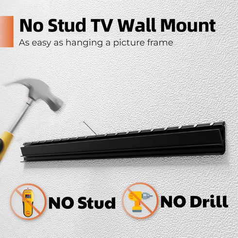 AENTGIU 26-55 inch Studless TV Wall Mount, Heavy Duty Drywall TV Bracket Hanger for Flat Screen TVs, No Stud, NO Drill
