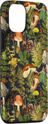 iPhone 12/12 Pro Case - Mushroom Woodland Scene with Elderberries Fungi Nature Shrooms