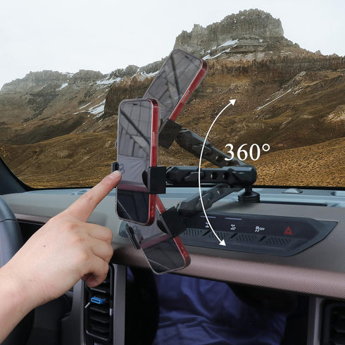 Phone Holder for Ford Bronco 2021-2024 - Dash Mount, 360° Adjustable Phone Mount Interior Accessories