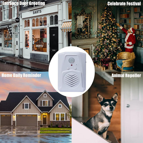 XYszpcgs MP3 Replaceable Voice PIR Infrared Motion Sensor Activated Audio Files to Play Speech for Welcome