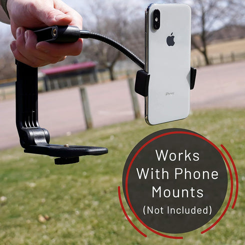 GENS Handheld Camera Stabilizer Grip - Universal U-Shaped Handle for DSLR, Mirrorless, Video Cameras