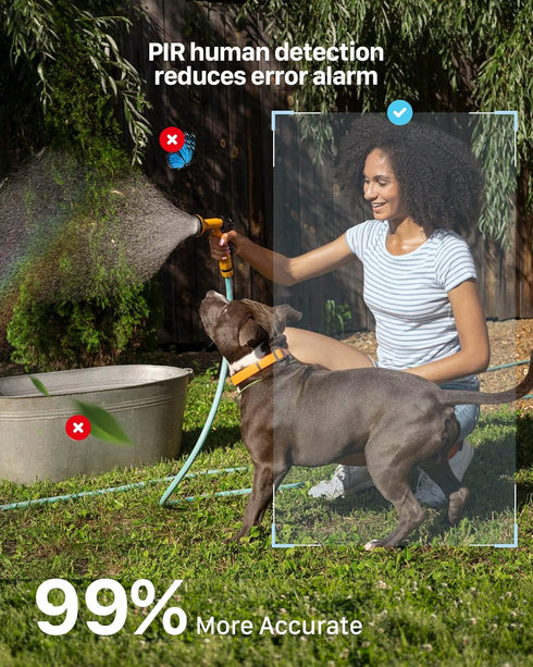 Wireless Outdoor Security Cameras for Home, WiFi Camera with Solar Panel, Battery Powered, Motion Sensor Alarm