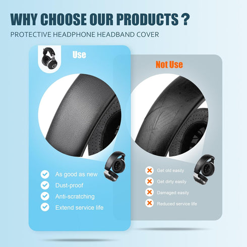 Desing Wish Headphone Headband Cover for Focal Celestee/Elegia/Clear Mg/Stellia/Utopia/Clear Headphones, Thicker Sports