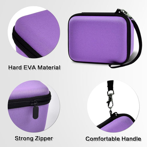 Vlogging Camera Case, Purple for Duluvulu/TEBNGIHNM/zheozeig/Oiadek 4K Digital Cameras for Youtube, Carrying Storage