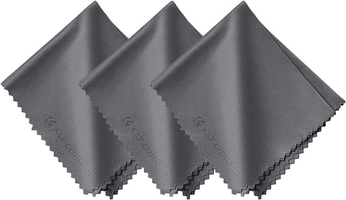 K&F Concept 3 Pack Microfiber Cleaning Cloth (15x18cm), Washable for Cleaning Camera Lenses, Glasses, Screens