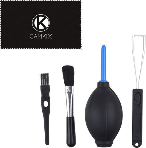CamKix 1x 1x 1x 1x 1x Keyboard Cleaning Kit - Mini Brush, Cleaning Brush, Keyboard Cap Remover, Air Blower and Cleaning